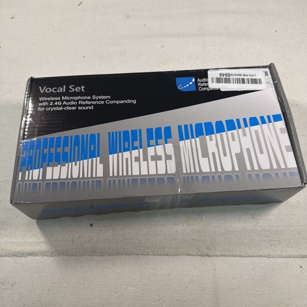 ALPOWL Wireless Microphones Set of‎ 2 Vocal Set Works, Open Box